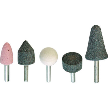 Slipstenar med 6 mm skaft, 5 st.