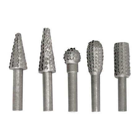 Profilerade fräsar för trä med 6 mm skaft, set om 5 stycken.