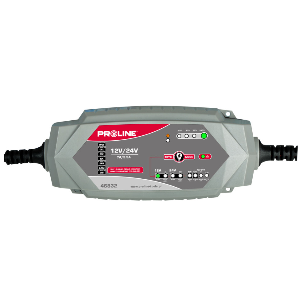 Prostownik inwert. do akumulatorów sam.12v/24v,7a ce proline Prostownik inwert. do akumulatorów sam.12v/24v,7a ce proline