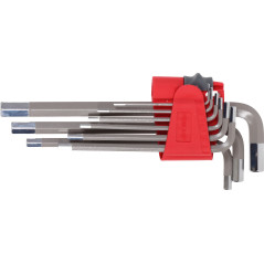 Långa sexkantnycklar set 9 st. 1,5-10mm, s2, proline