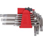 Torx-nyckelsats 9 delar, t10-t50, s2, proline
