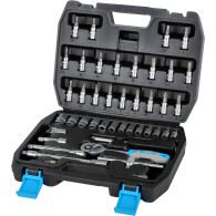 Ett set med 46 stycken spetsar och ändstycken på 1/4'', 4-14mm.
