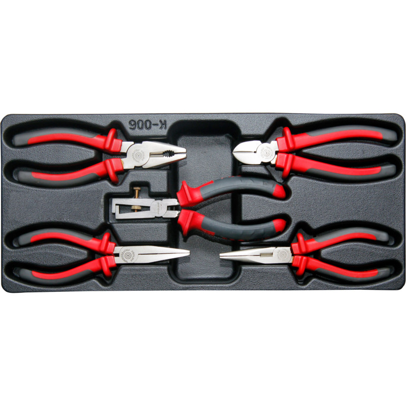 Tacka med softtouch-tänger 5 st. tom