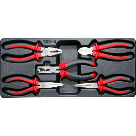 Tacka med softtouch-tänger 5 st. tom