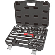 Ett set med 56 stycken hylsor och ändstycken 1/2 crv proline.