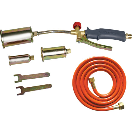 Brännare för takläggning med diffusorer på 25, 35, 50 mm, 2 meter slang, proline.