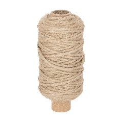 Jutegarn förpackningsrep Ø 2,5 mm, ca 100 g rulle, st. 1.