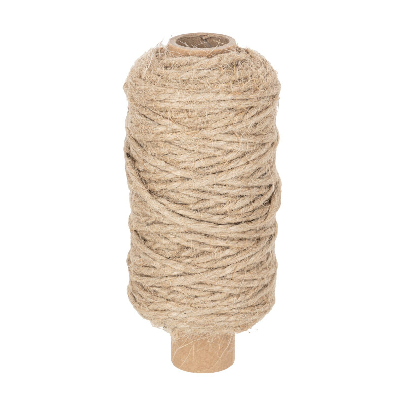 Jutegarn förpackningsrep Ø 2,5 mm, ca 100 g rulle, st. 1.