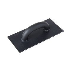 Påse av plast 270*130mm, tand 4*4mm, handtag med stängning.