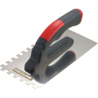 Paca nierdzewna 270*130mm ząb 4*4 rączka plast.otw. proline