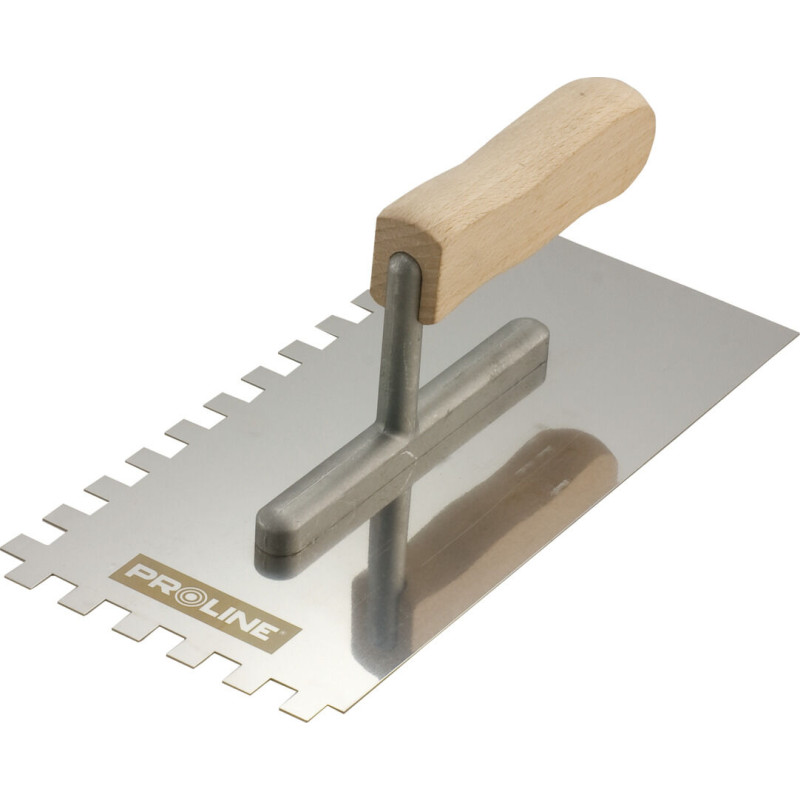Rostfritt stål 270*130mm tand 4*4 trähandtag öppning aluminium proline