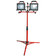 Dubbel halogenlampa stativ-bärbar 2x500w ce proline