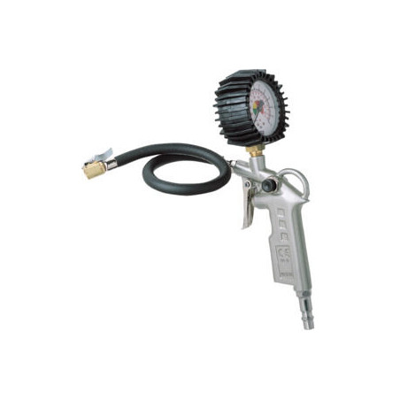 Pump för att pumpa däck med manometer.