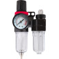 Reducer med manometer, filter och smörjare 1/4", Proline
