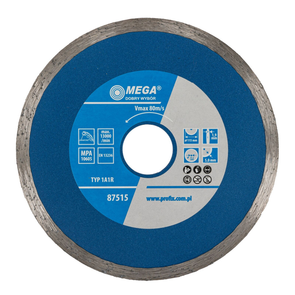 Diamantskiva full (byggmaterial) 115*1.9*5.0*22.2 Diamantskiva full (byggmaterial) 115*1.9*5.0*22.2
