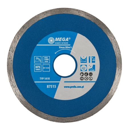 Diamantskiva full (byggmaterial) 115*1.9*5.0*22.2