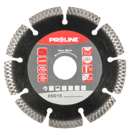 Diamantskiva typ x laser (universal) 230*2.8*7*22.2 proline.