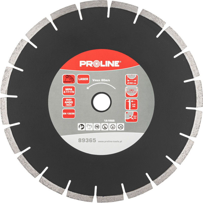 Diamantklinga laser (granit) 350*2.9*8.4*25.4 proline