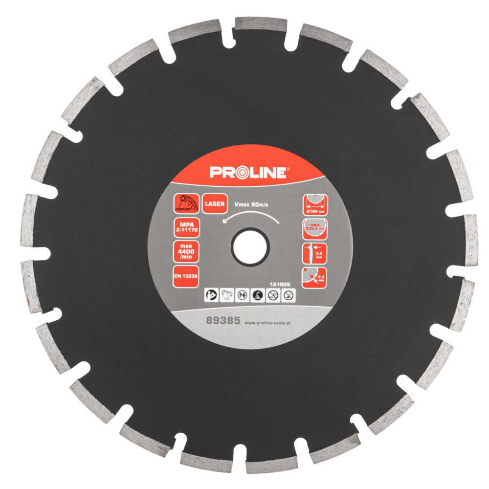 Diamantskiva laser (asfalt) 350*2.9*8.4*25.4 proline