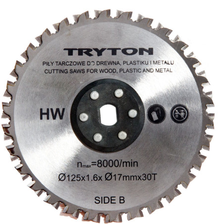 Skärskivor 125 mm för tvåskivig kapsåg tpd860k