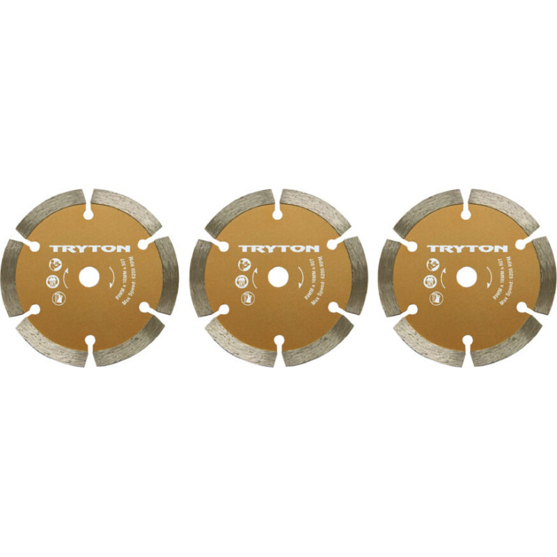 Set med diamantskivor 89x10mm för TPW600K kapmaskin - 3 stycken