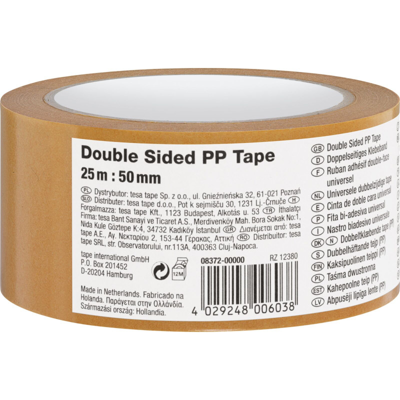 Dubbelhäftande tejp pp fp 25m:50mm