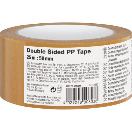 Dubbelhäftande tejp pp fp 25m:50mm