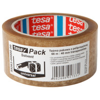 Tejp solvent 66m:48mm, transparent