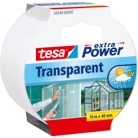 Reparationsband extrapower 10m:48mm, transparent