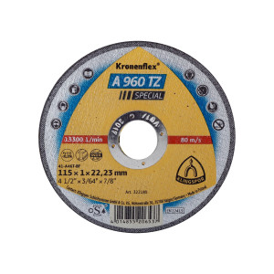 Skivskärningsskiva-inox, st a960tz 125*1.0*22.2 st. 1
