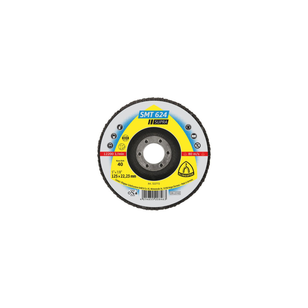 Ściernica listk.talerz.wyp.12st.smt624 fi-125/22 gr.80szt.1[45677a