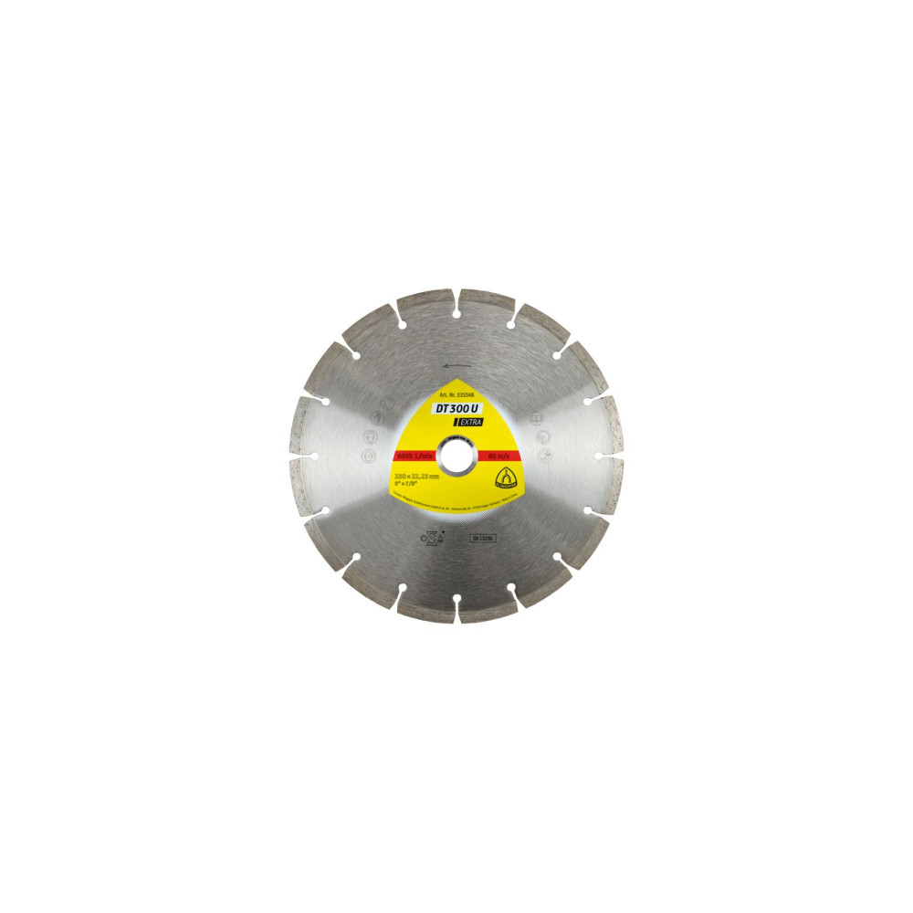 Tarcza diamentowa segment.125*1.6*22.2mm 9z 7mm dt300u