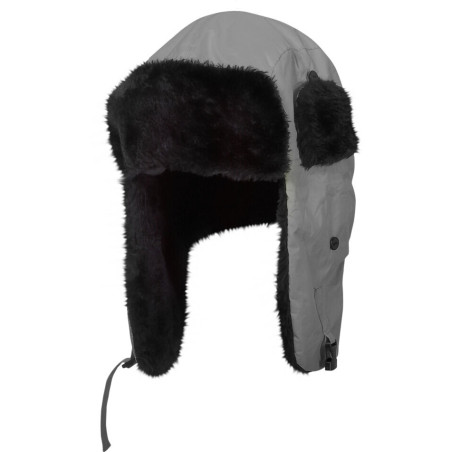 Mössor fodrade med öronlappar grå l102010s, 12 st, CE, Lahti