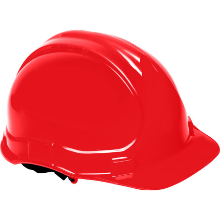 Industriell skyddshjälm, röd, kategori III, CE, Lahti