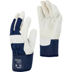 Handskar fodrade, marinblå l250610p, kort, '10', CE, Lahti