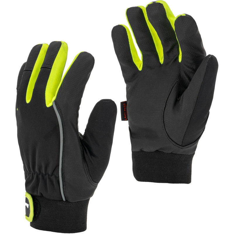 Handskar, fodrade, svarta l251111p, kort, '11', CE, Lahti