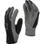 Handskar av syntetiskt läder, grått l271509p, etikett, '9', CE, Lahti