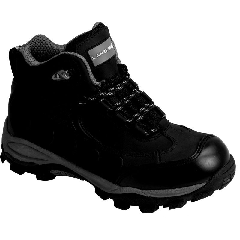 Kängor i svartgrå mocka, stl 42, CE, Lahti