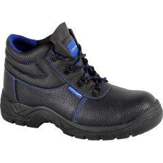 Skinnstövlar svart-blå, stl för källa, '47', CE, Lahti