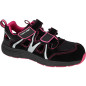 Damsandaler i mocka/stickat. svart-rosa, s1 src,'39', ce,lahti