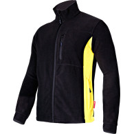 Tröja i fleece. Svart-gul, '2xl', CE, Lahti