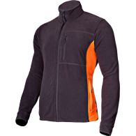Tröja i fleece. Grafit-orange, '2xl', CE, Lahti