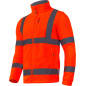 Tröja i fleece. Varning orange, 'xl', ce, lahti