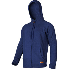 Hoodie med dragkedja, marinblå, '2xl', ce, lahti