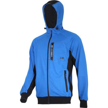 Tröja med huva och dragkedja blå-svart, 's', ce, lahti