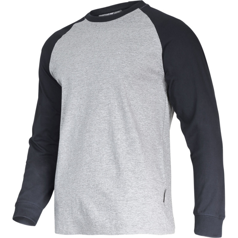 Tröja med lång ärm. 190g/m2, grå-svart, '3xl', ce,lahti