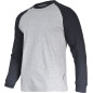 Tröja med lång ärm. 190g/m2, grå-svart, '3xl', ce,lahti