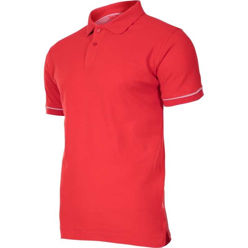 Polo t-shirt, 220g/m2, röd, 'm', ce, Lahti