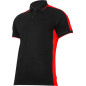 Polo t-shirt 190g/m2, svart-röd, 's', CE, Lahti