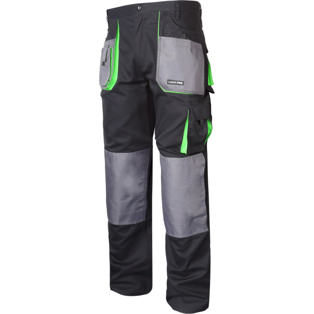 Spodnie czar.-ziel. 100% bawełna, '3xl (60)', ce, lahti